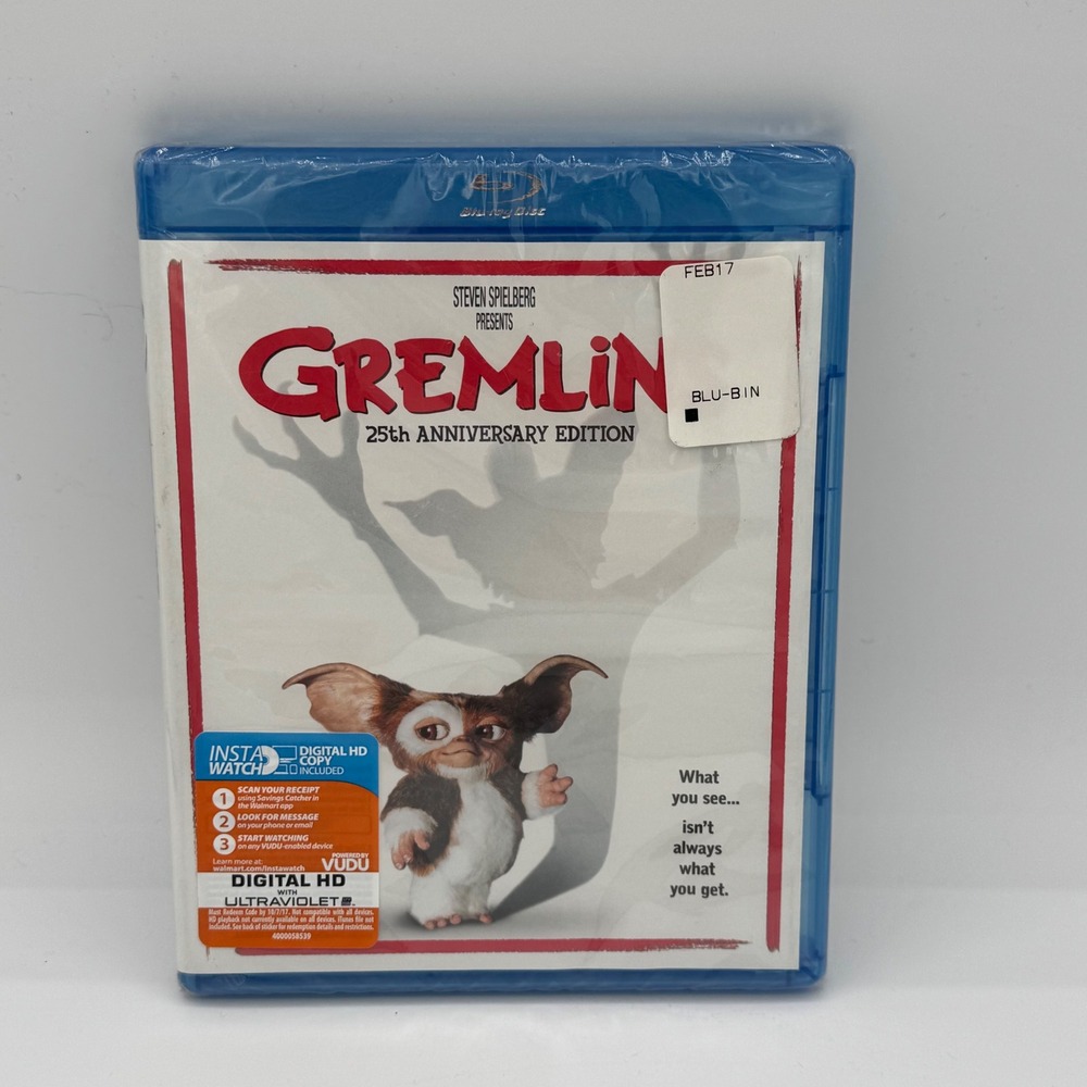 Gremlins 25th Anniversary Edition Blu-ray Movie Steven Spielberg New Sealed